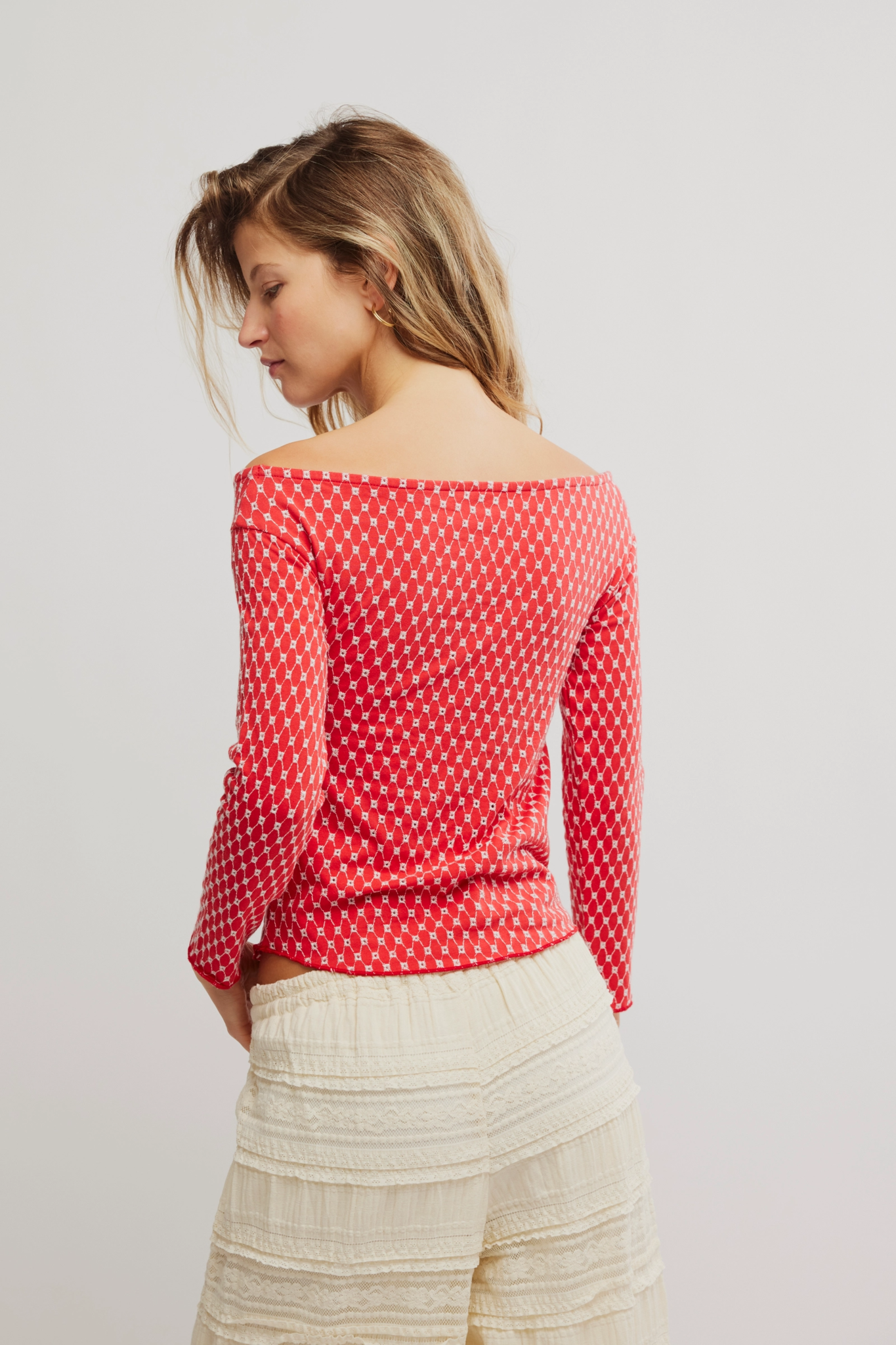 Free People Gia Eyelet Top