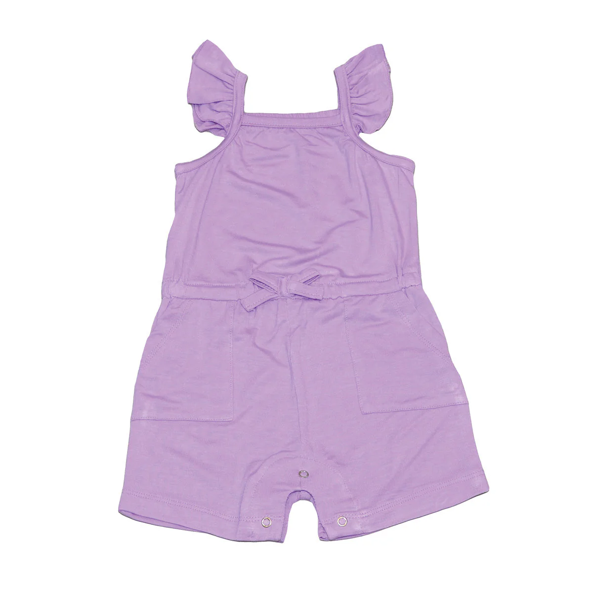 Silkberry Baby Bamboo Sleeveless Ruffle Romper