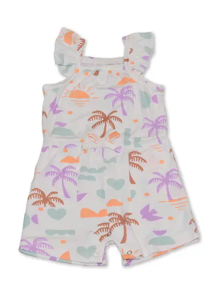 Silkberry Baby Bamboo Sleeveless Ruffle Romper