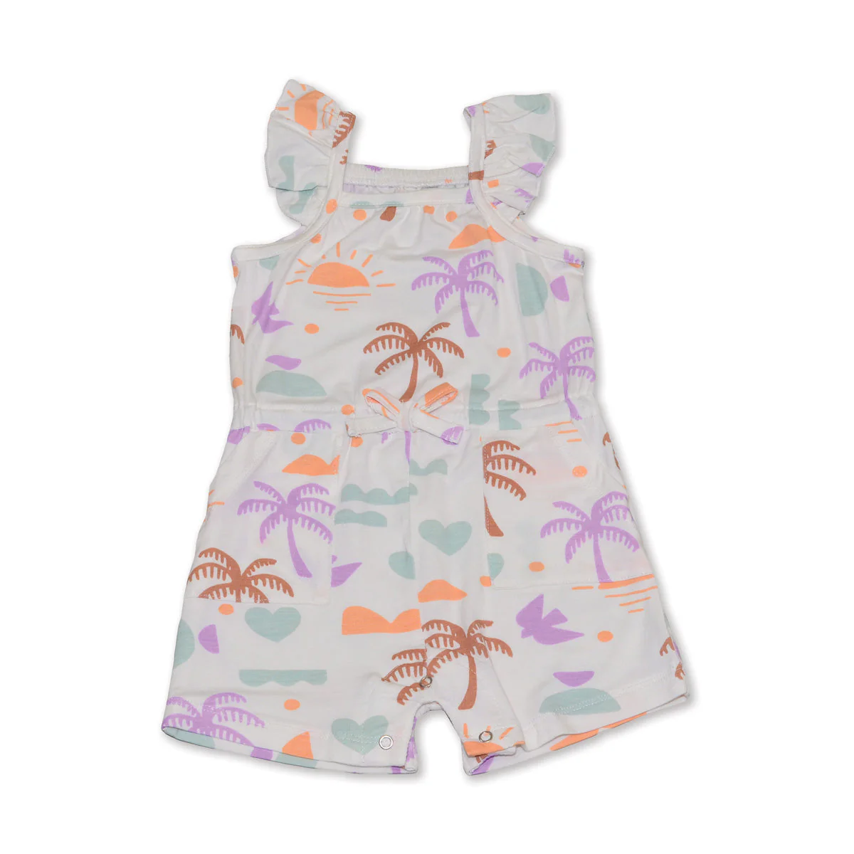 Silkberry Baby Bamboo Sleeveless Ruffle Romper