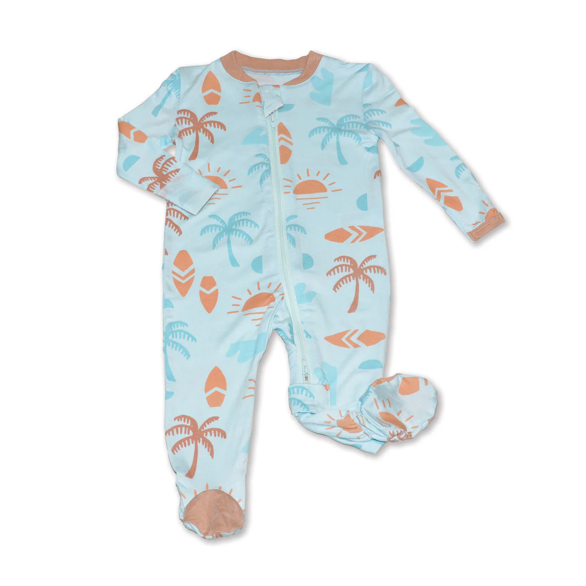 Silkberry Baby Bamboo Footie Sleeper w/2 Zipper