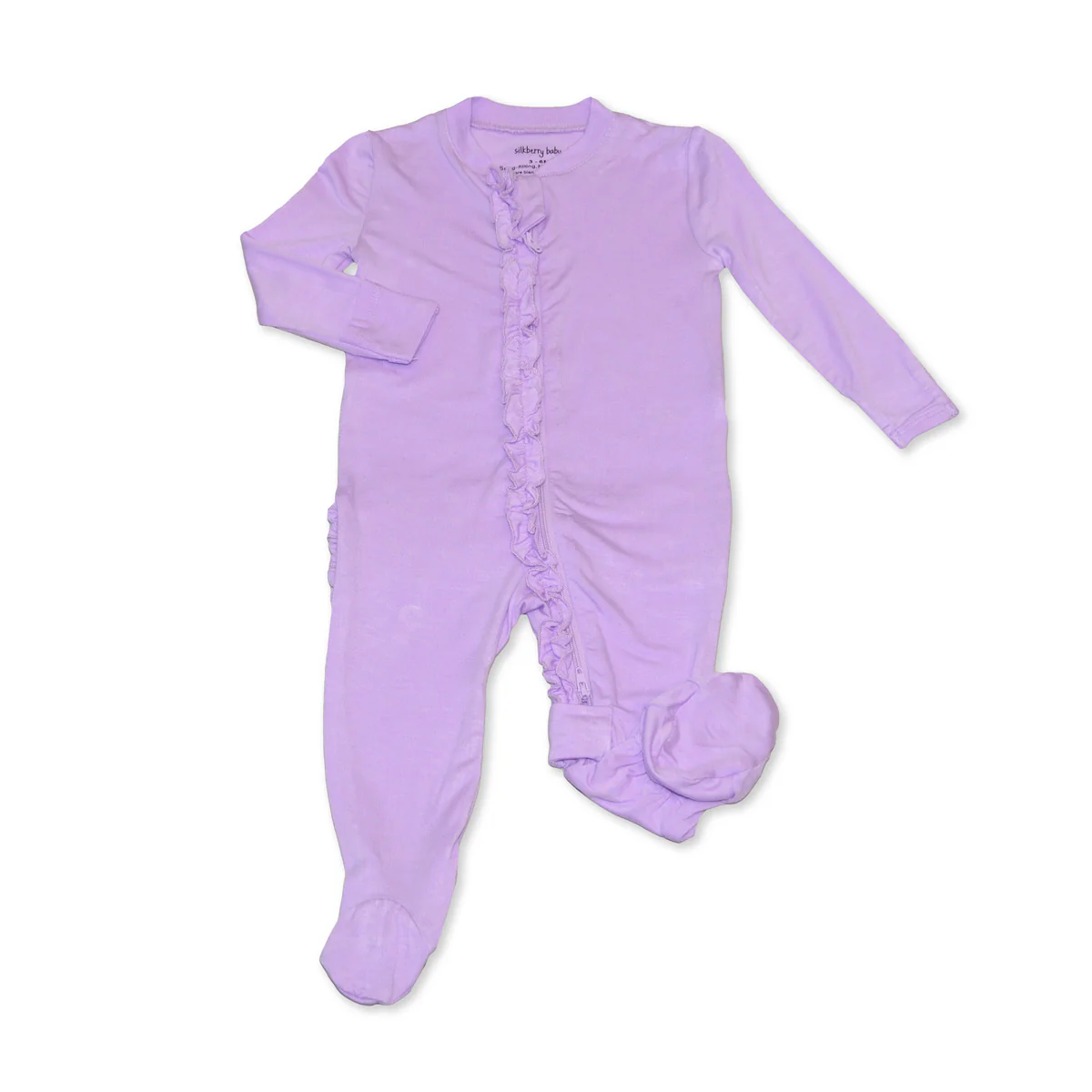 Silkberry Baby Bamboo Ruffle Footie