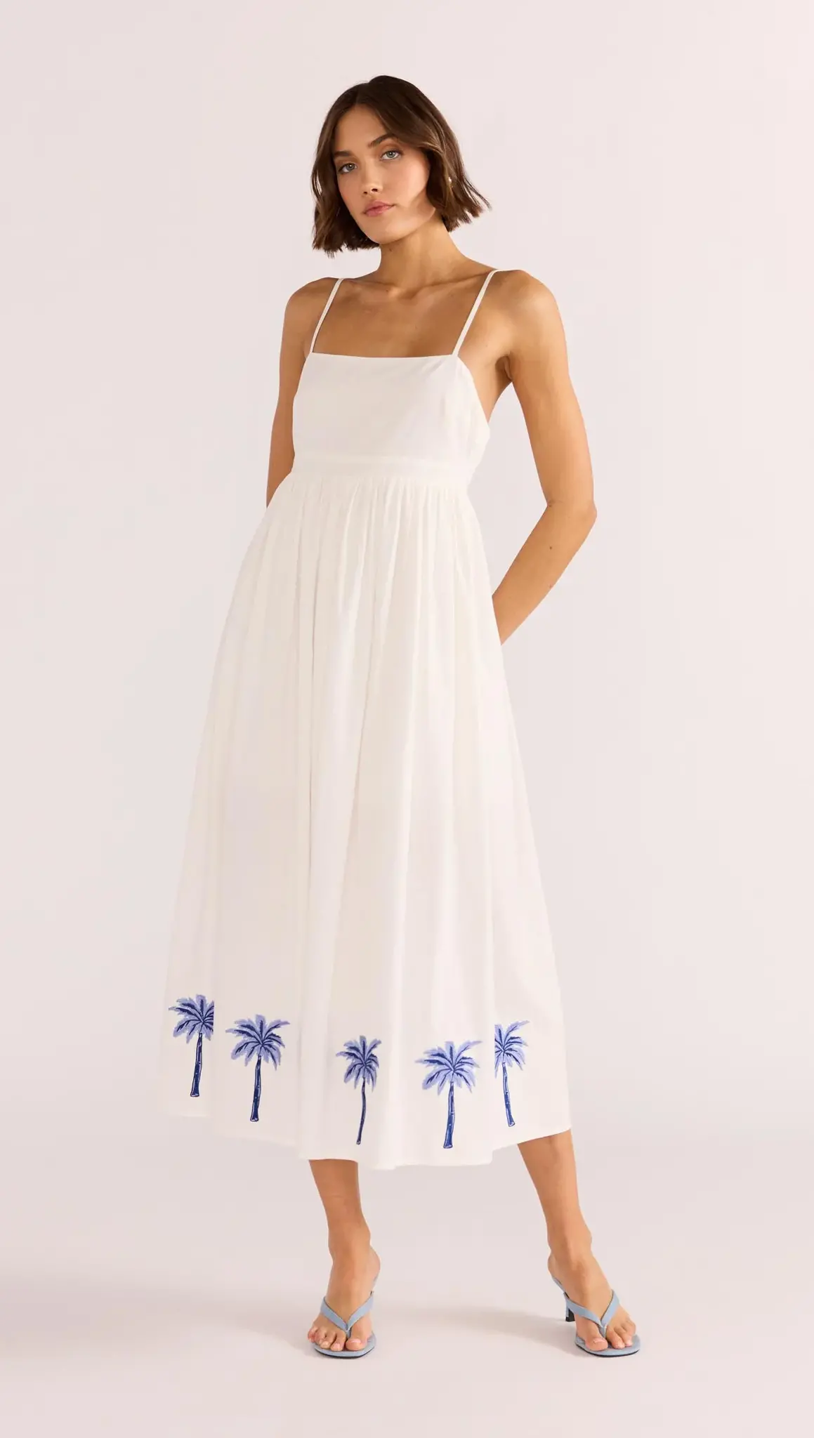MinkPink Isadora Embroidered Midi Dress