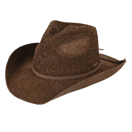 CC Cheveux Sequin Cowboy Hat