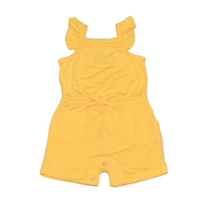 Silkberry Baby Bamboo Sleeveless Ruffle Romper