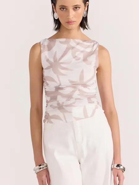 Staple the Label Celeste Mesh Top