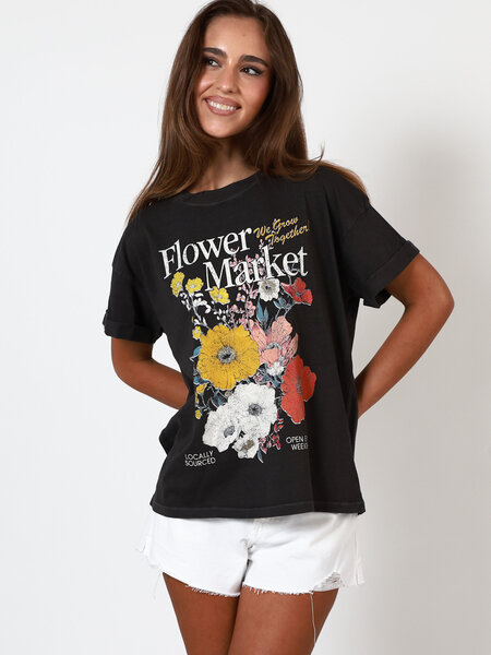 Girl Dangerous Flower Market Boyfriend Tee