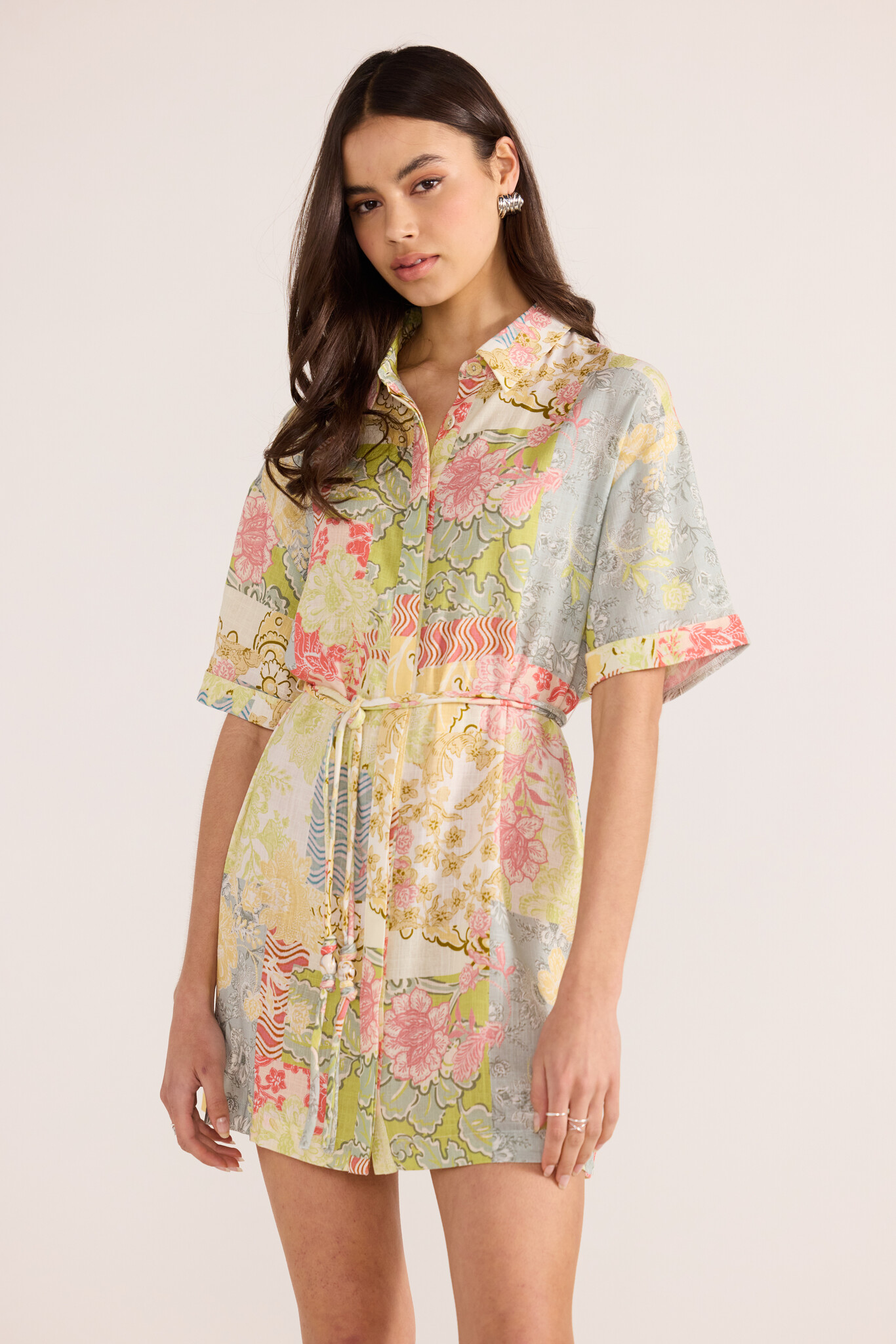 MinkPink Aurora Mini Shirtdress