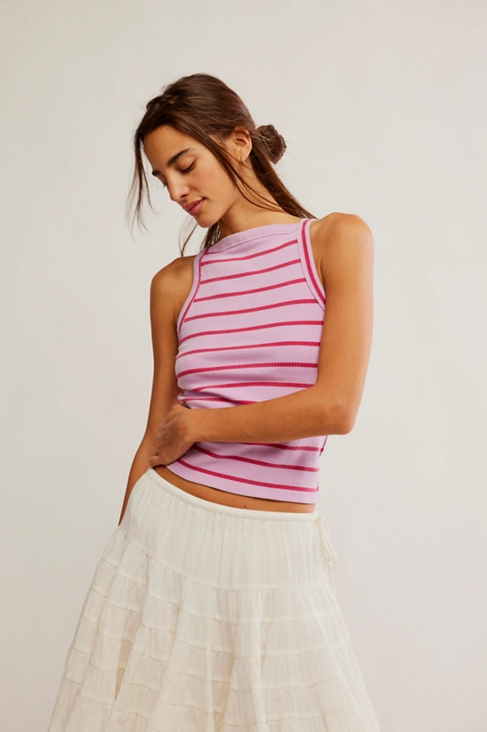 Free People Mia Tank-yd Stripe