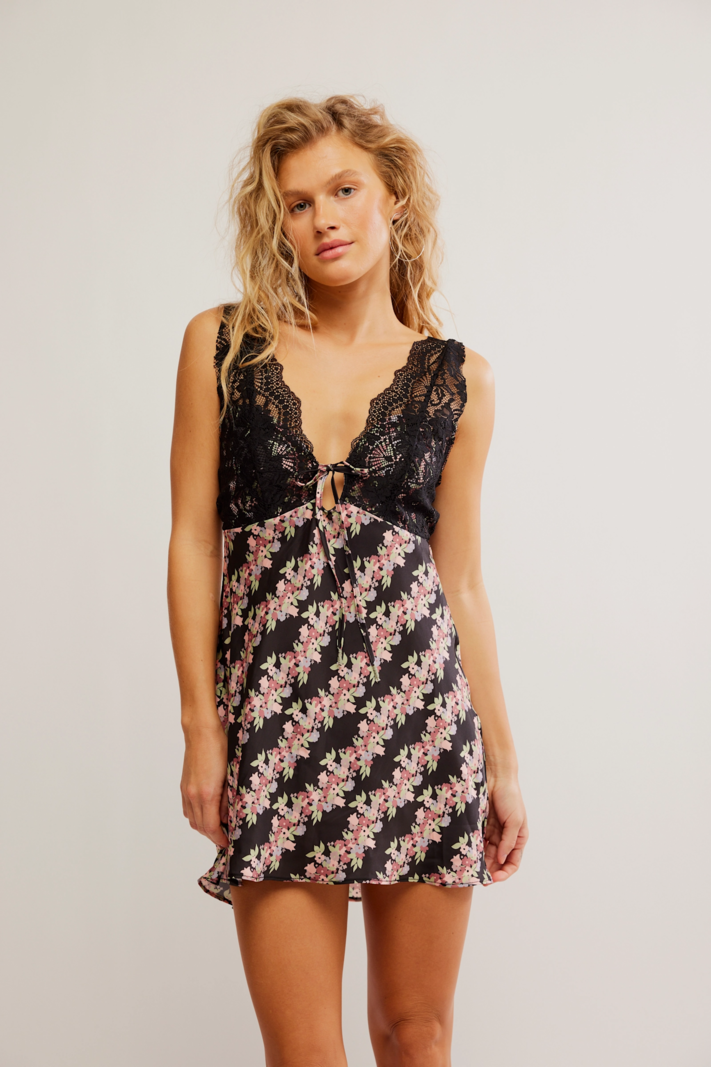 Free People Countryside Printed Mini Slip