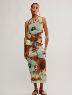 Free People Sunset Mesh Maxi