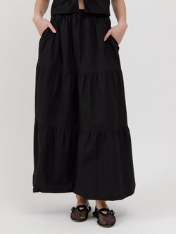 Brunette The Label Poplin Long Skirt