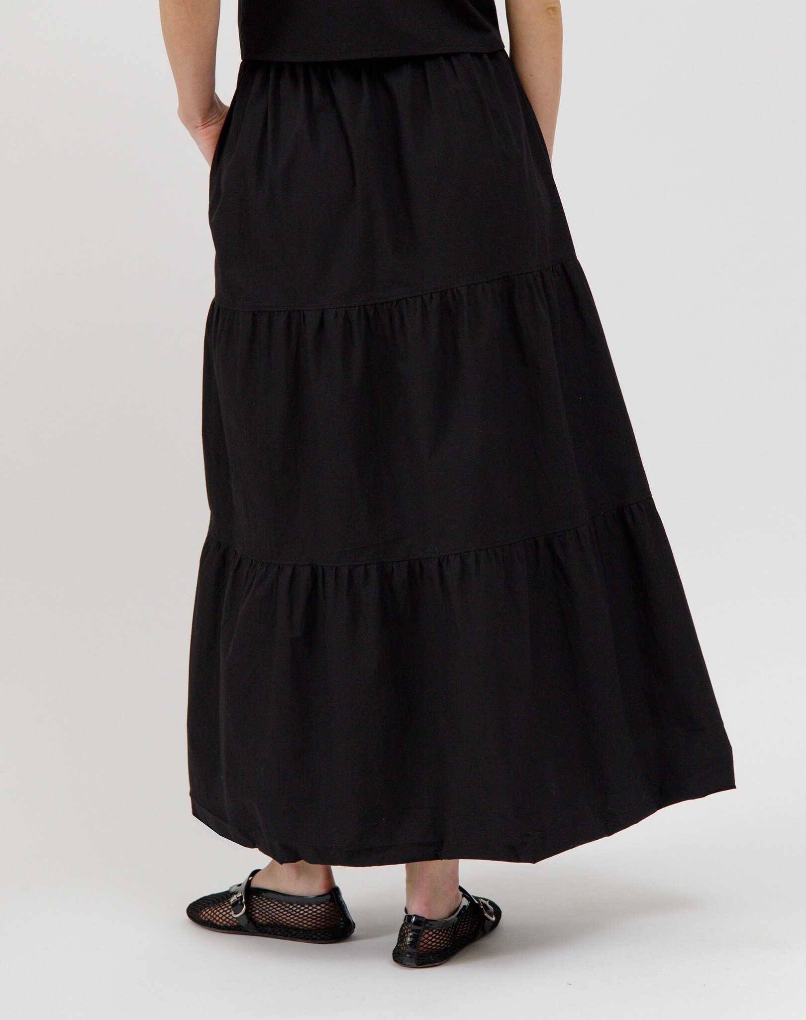 Brunette The Label Poplin Long Skirt