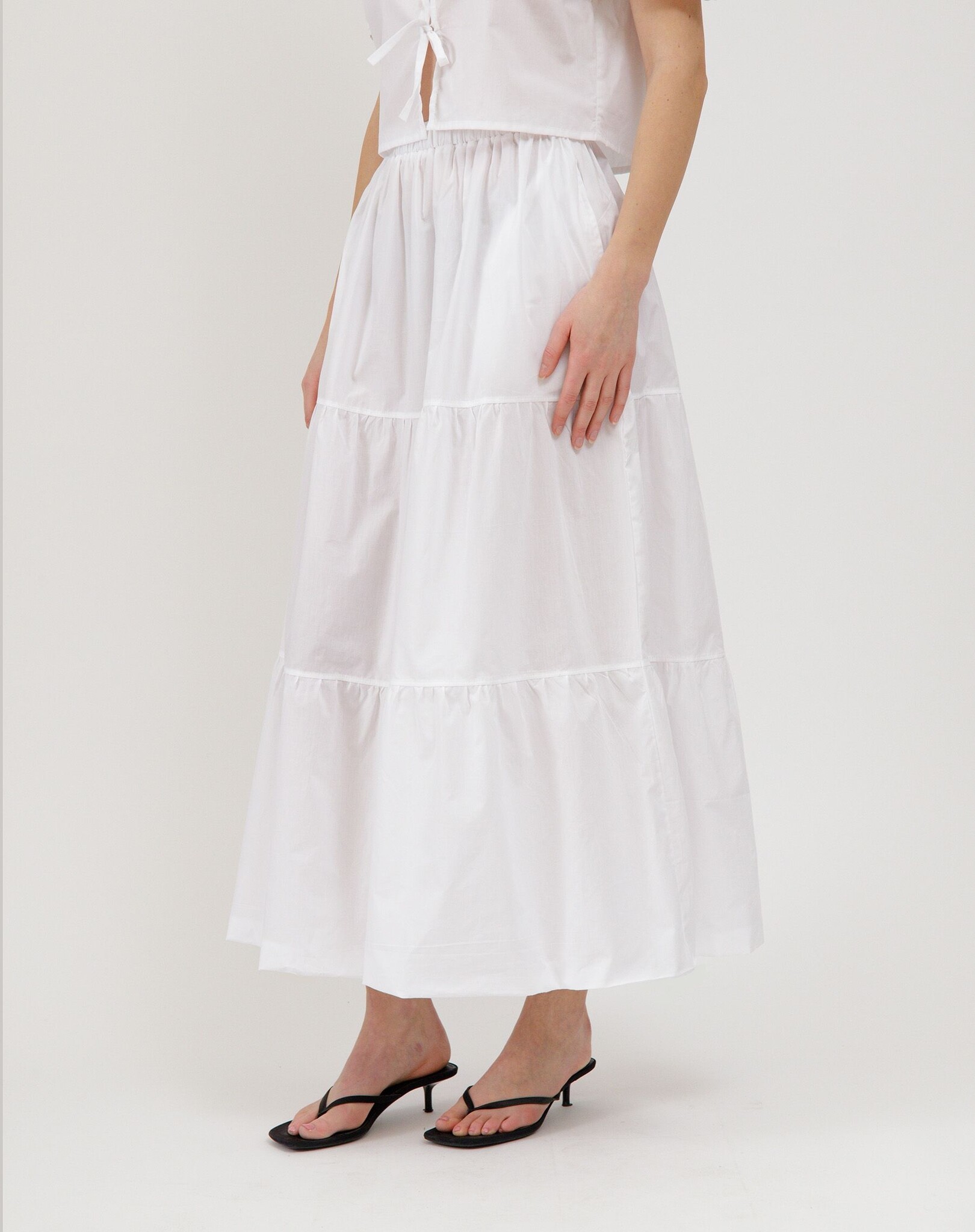Brunette The Label Poplin Long Skirt