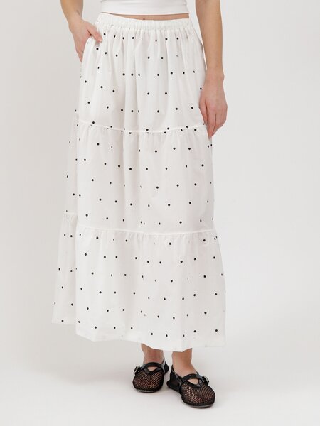 Brunette The Label Poplin Long Skirt