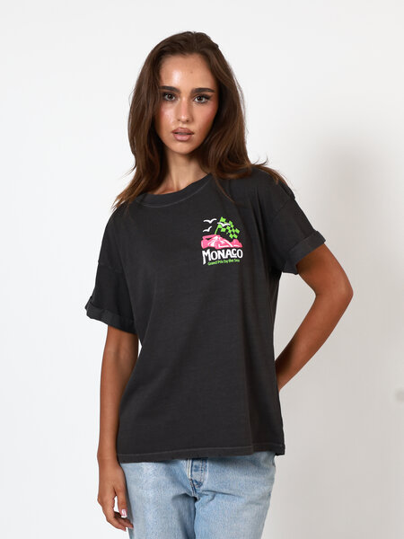 Girl Dangerous Monaco Puff Paint Boyfriend Tee