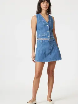 MAVI Summer Blue Stripe Skirt