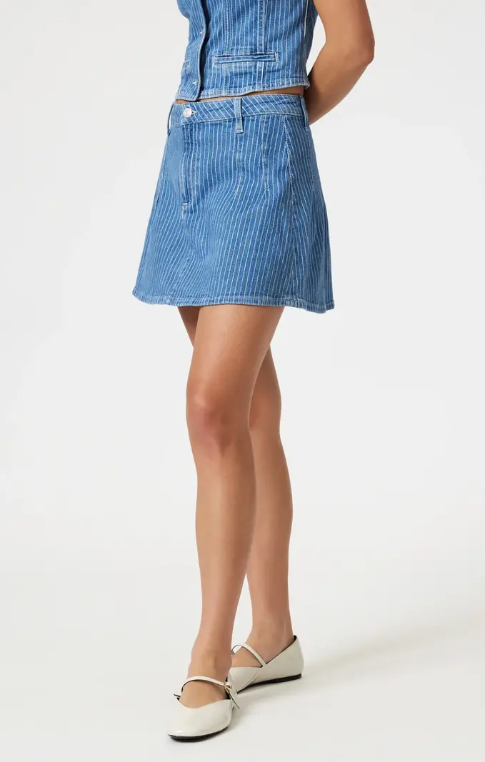 MAVI Summer Blue Stripe Skirt