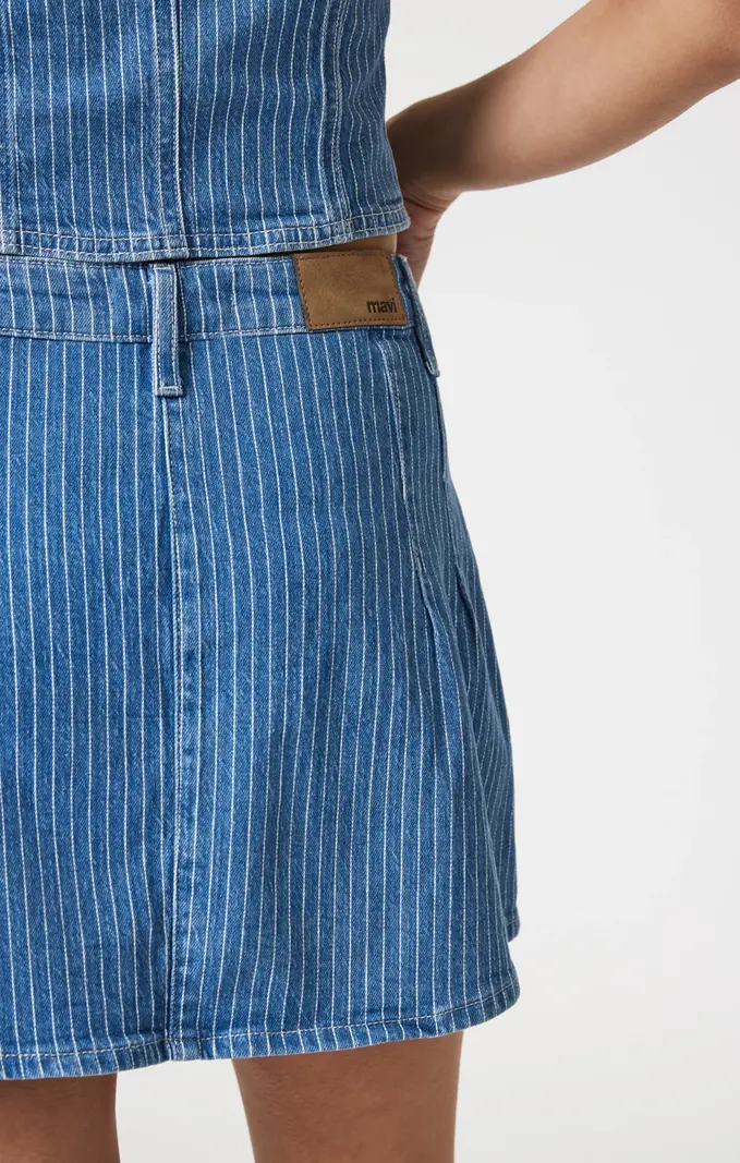 MAVI Summer Blue Stripe Skirt