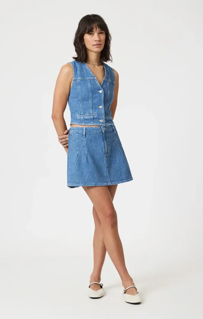 MAVI Merlin Blue Stripe Vest