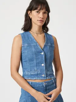 MAVI Merlin Blue Stripe Vest