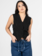 C'est Moi Linen Button Down Vest