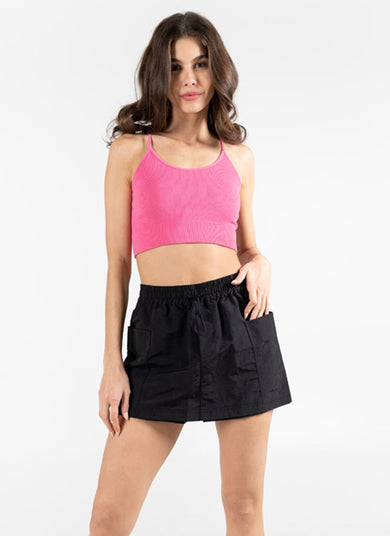 C'est Moi Nylon Cargo Skort