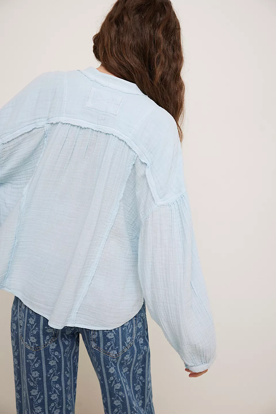 Free People Valley Double Cloth Top