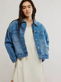 Free People Opal Swing Denim Jacket