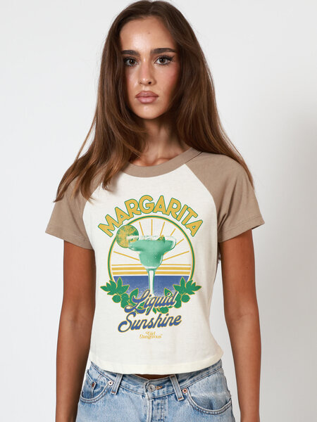 Girl Dangerous Margarita Liquid Sunshine Baby Tee