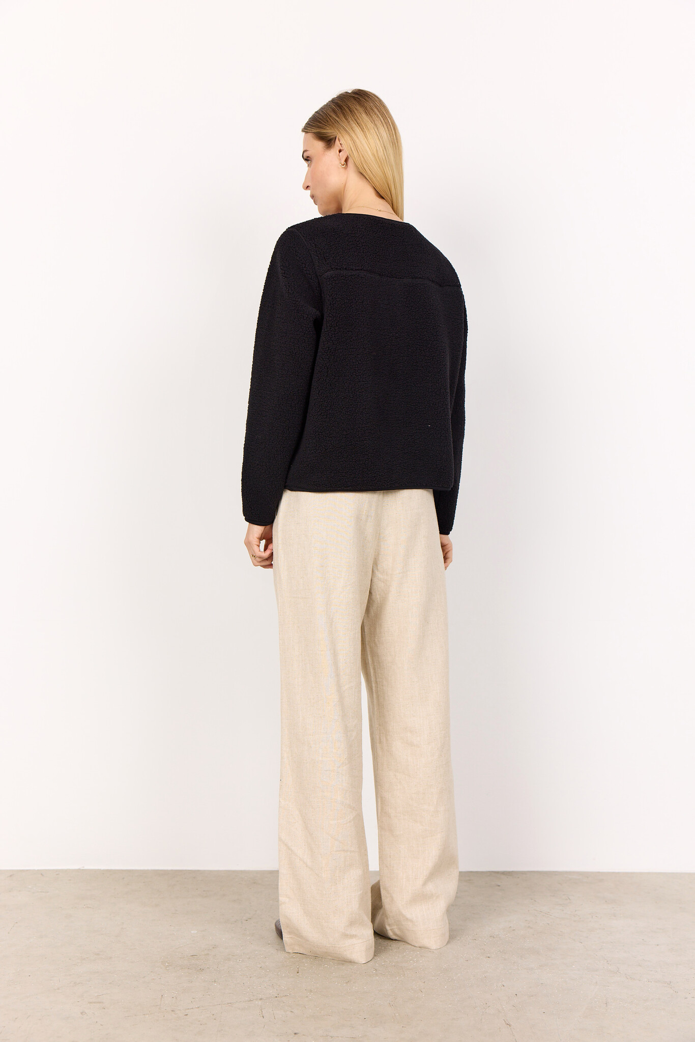 Soya Concept Onyx 2 Sherpa Cardigan