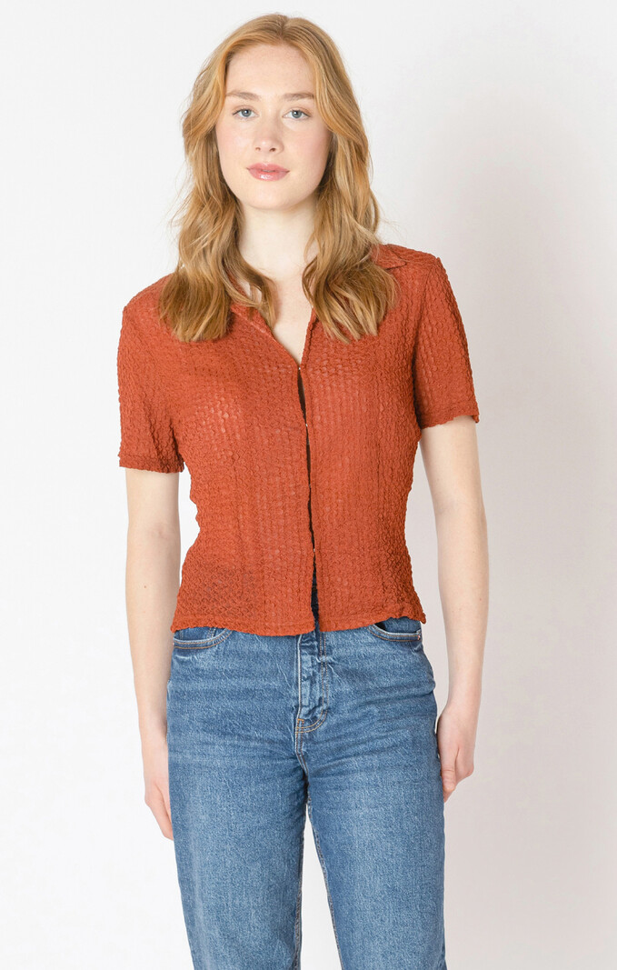 Dex Clasp Closure Polo Top