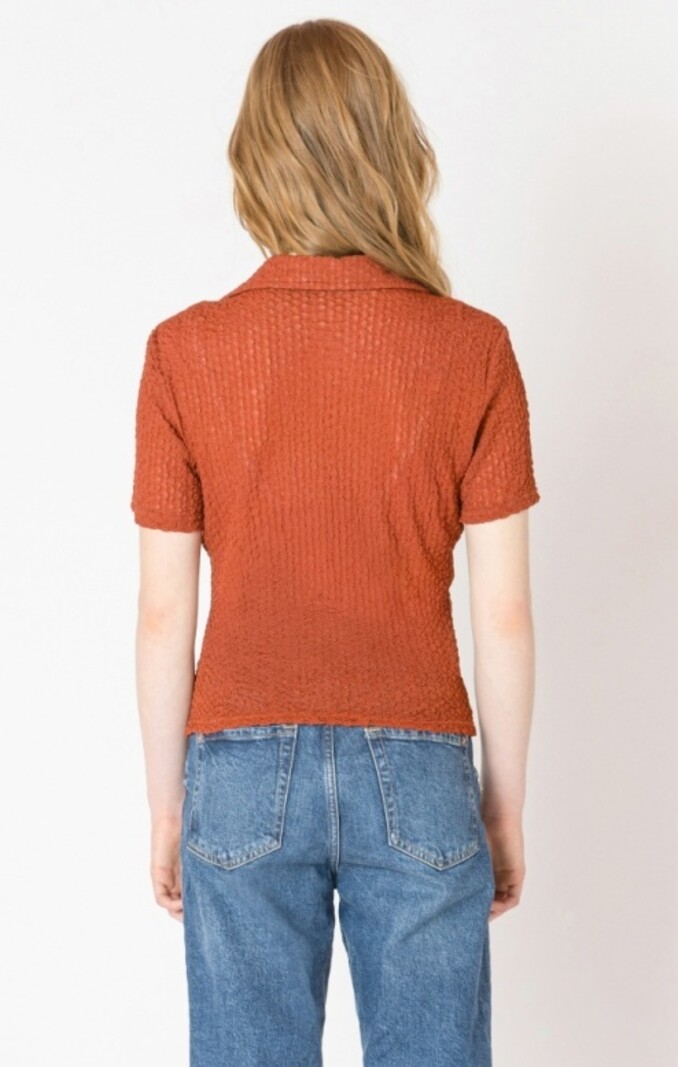 Dex Clasp Closure Polo Top
