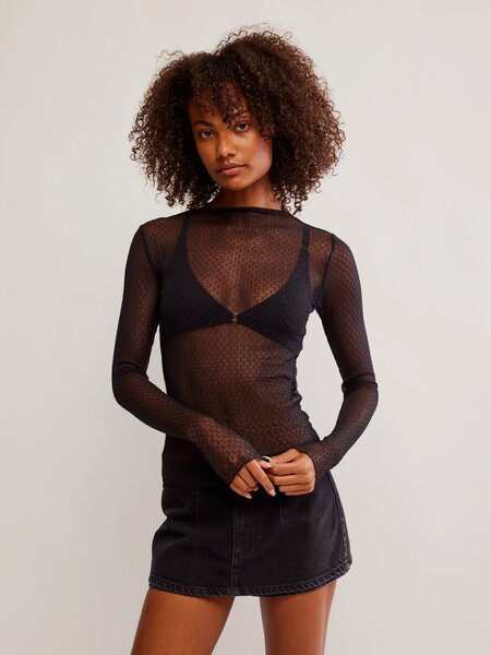 Free People Minding My Business Top
