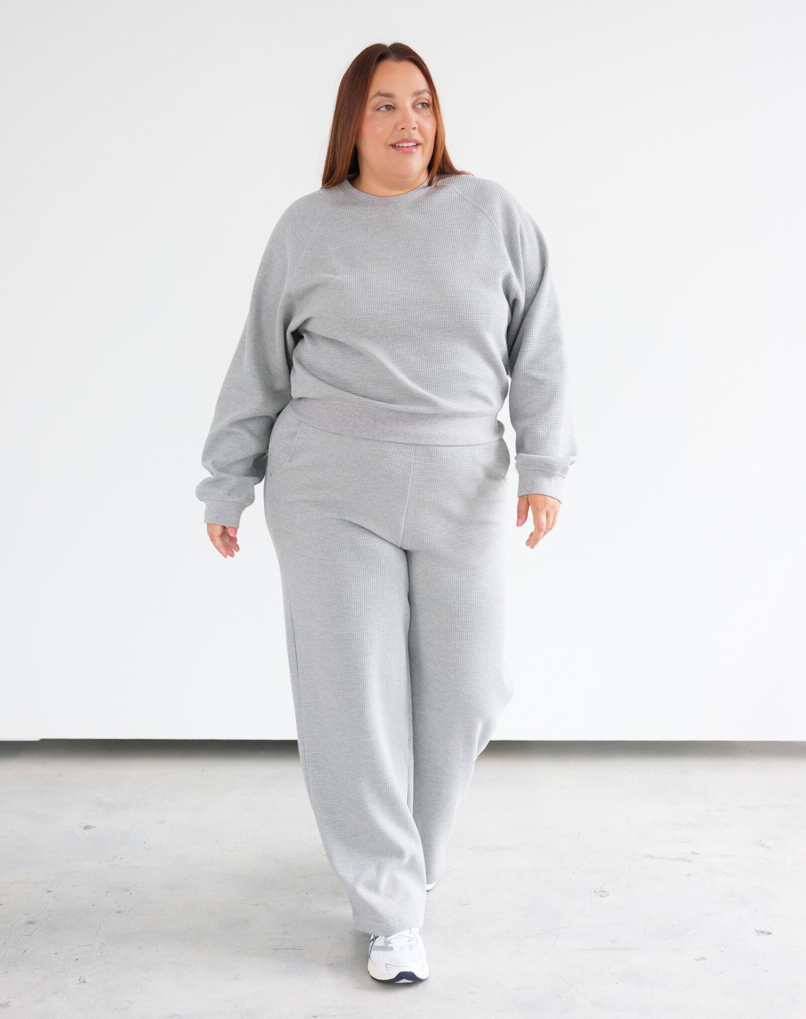 Brunette The Label Waffle Knit Wide Leg Pant