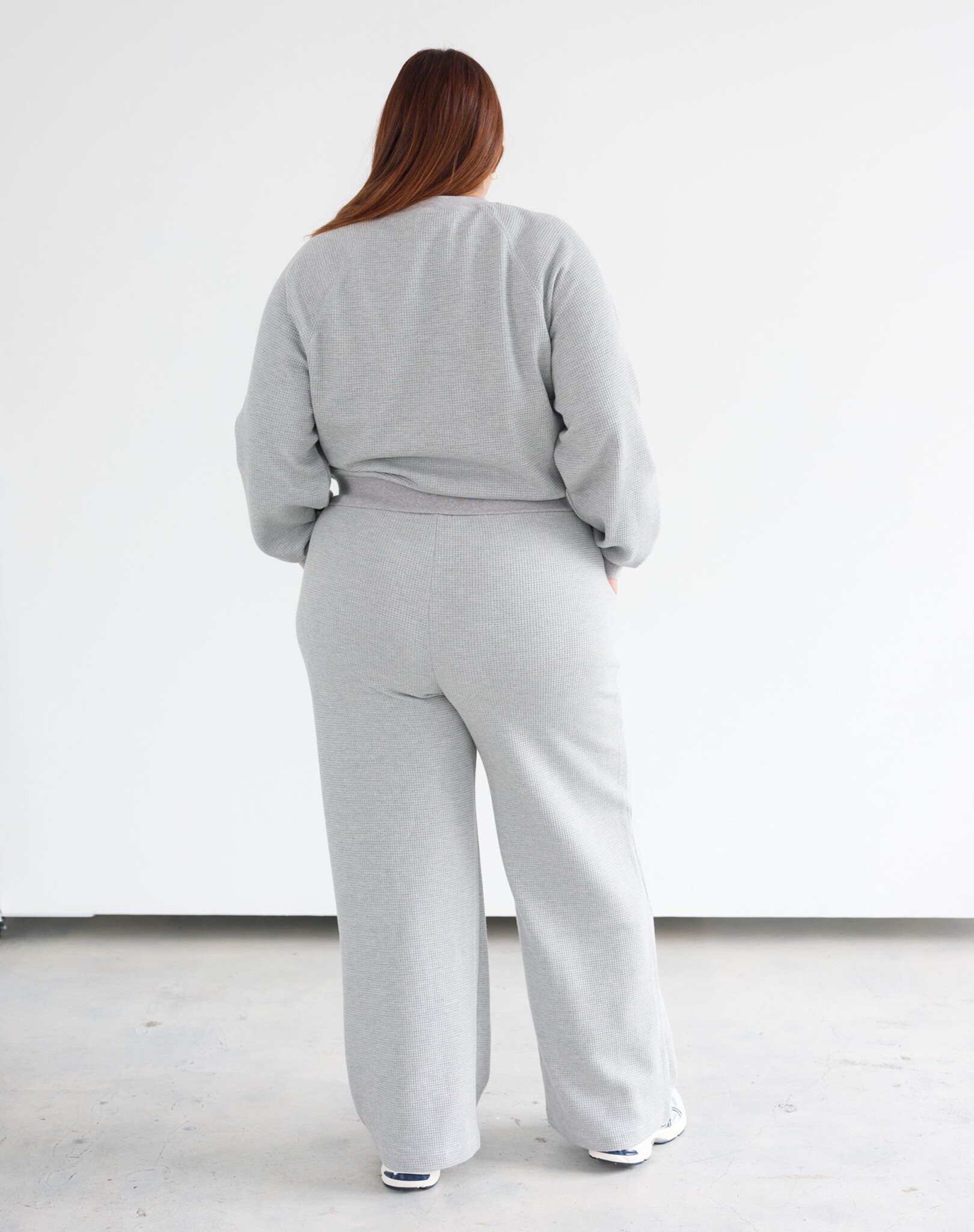 Brunette The Label Waffle Knit Wide Leg Pant