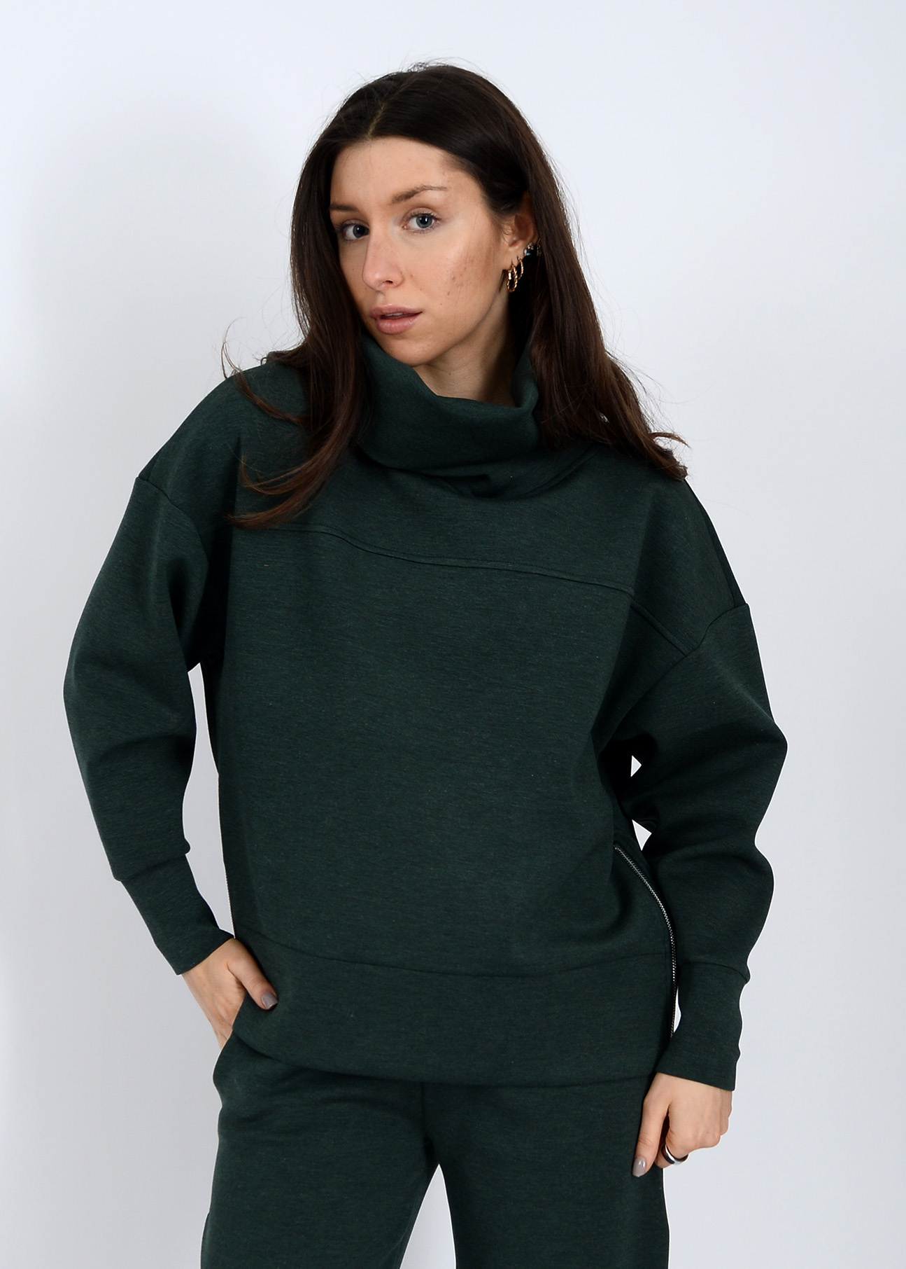 RD Style Fillana Foldover Collar Pullover