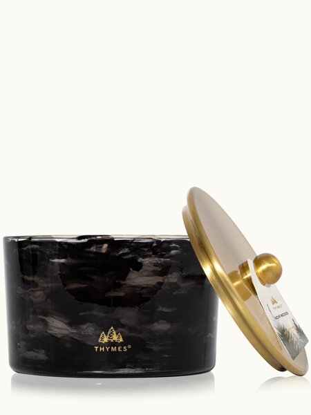 Thymes Poured Candle 3-Wick Noir Woods 18oz