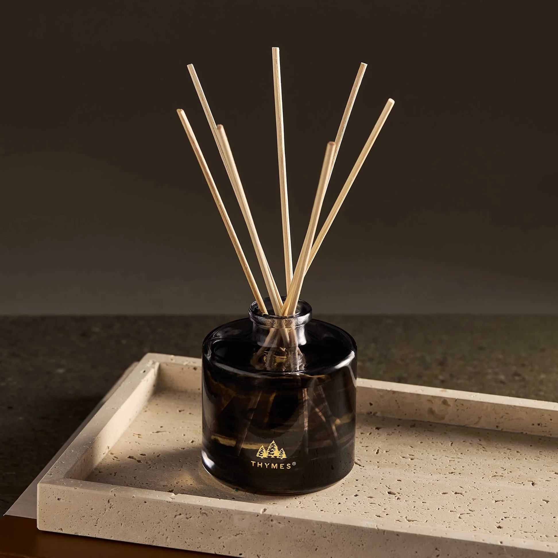 Thymes Petite Reed Diffuser Noir Woods