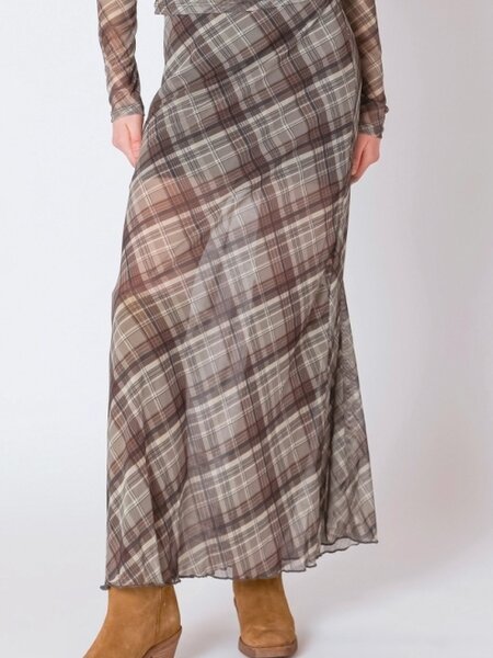 Dex Mesh Midi Skirt