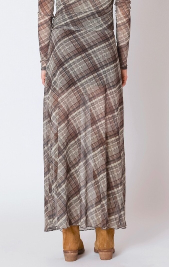 Dex Mesh Midi Skirt
