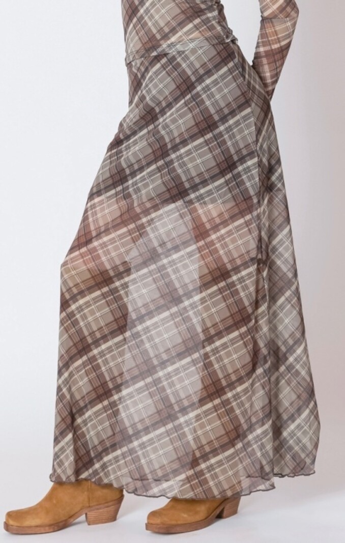 Dex Mesh Midi Skirt