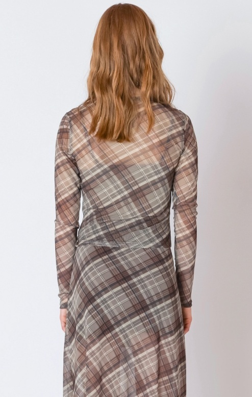 Dex Mesh Crewneck Top