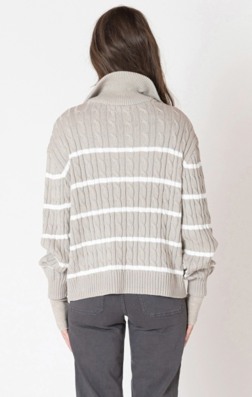 Dex Half Zip Cable Sweater