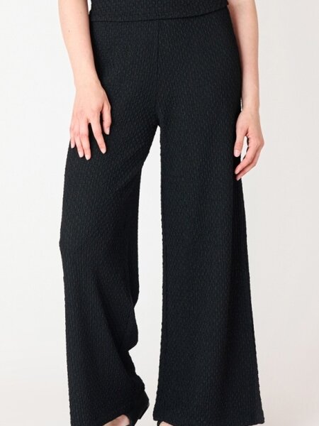 Dex Textured Flowy Wide Leg Pants