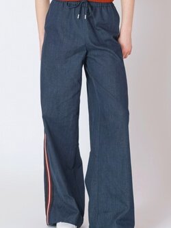 Dex Side Stripe Wide Leg Jean