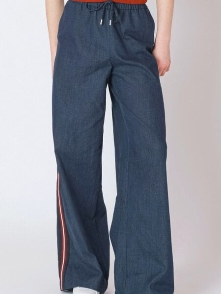 Dex Side Stripe Wide Leg Jean