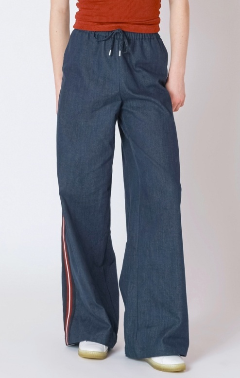 Dex Side Stripe Wide Leg Jean