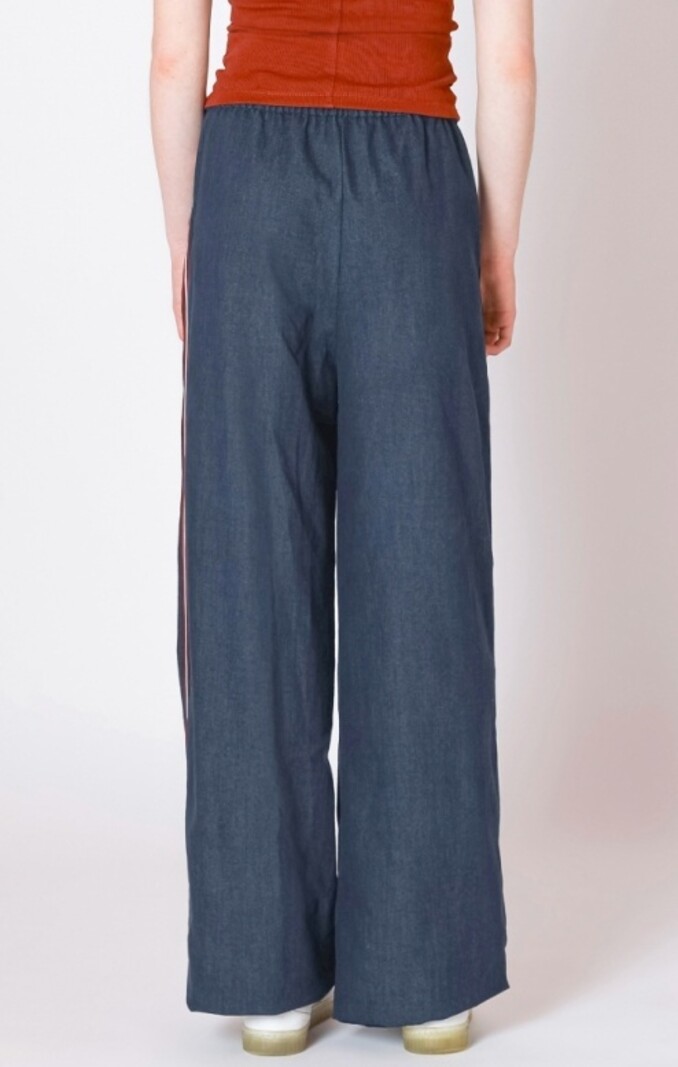 Dex Side Stripe Wide Leg Jean