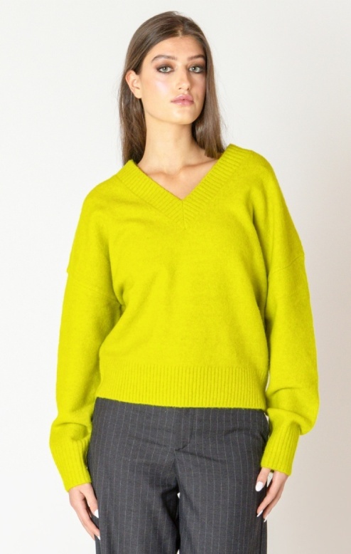 Black Tape Soft Rib Trim Sweater